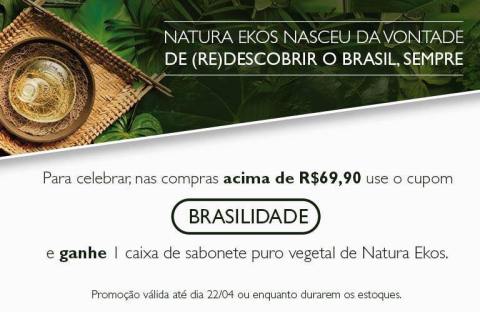 CUPOM NATURA EKOS (RE)DESCOBRIMENTO DO BRASIL
